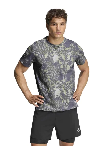 ADIDAS PERFORMANCE Funkčné tričko čadičová / svetlosivá / kaki
