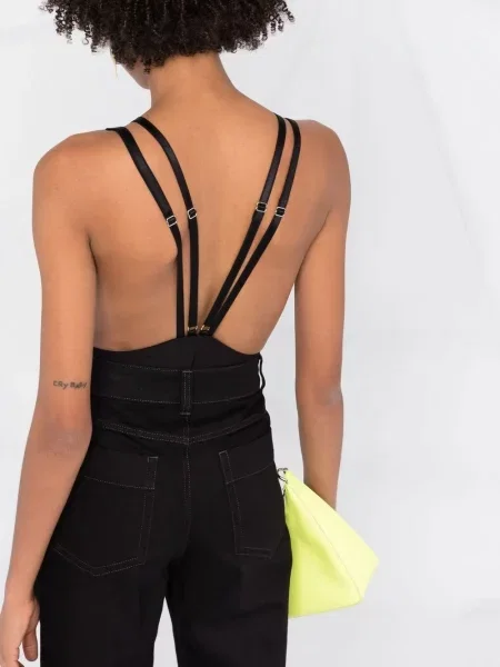 Body Alchemy cu decolteu în V negru