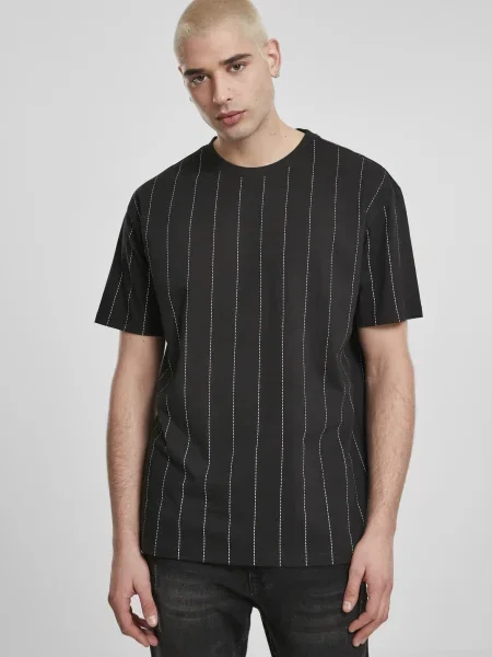Urban Classics Tricou alb negru