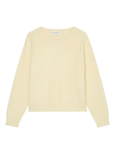 Pulover Marc O'polo cu decolteu rotund galben