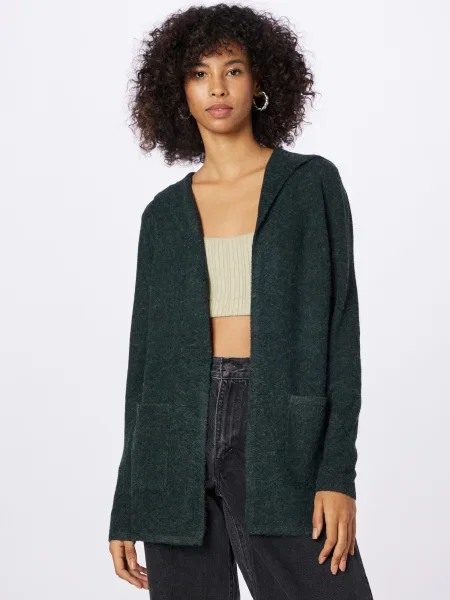 VERO MODA Geacă tricotată Doffy închis verde