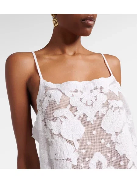 Rochie Juliet Dunn cu broderie alb