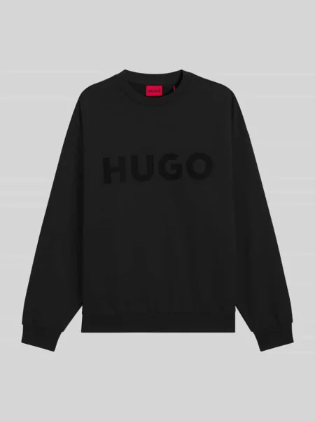 Oversize bluza z czystej bawełny model DINEX' Hugo czarna