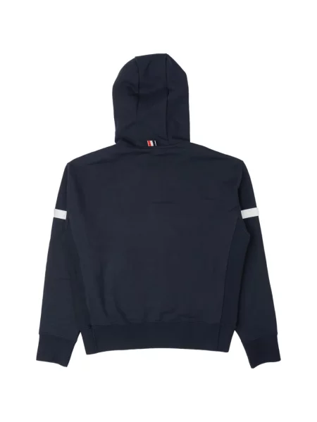 Hanorac cu glugă Thom Browne din jerseu albastru