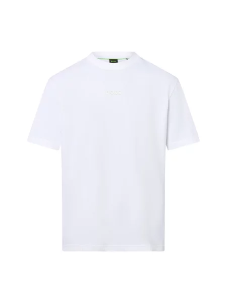 Boss Green t-shirt z nadrukiem biały