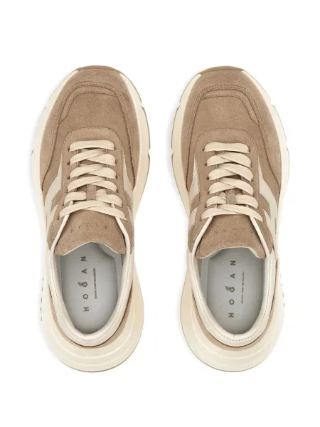 Sneakerși Hogan din piele de căprioară maro