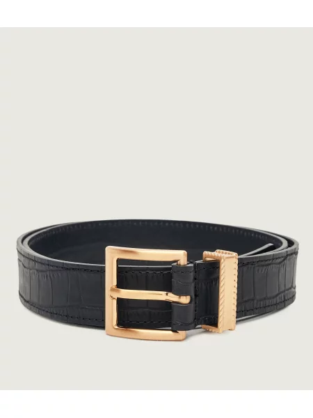Tommy Hilfiger Curea de piele TH Soho negru