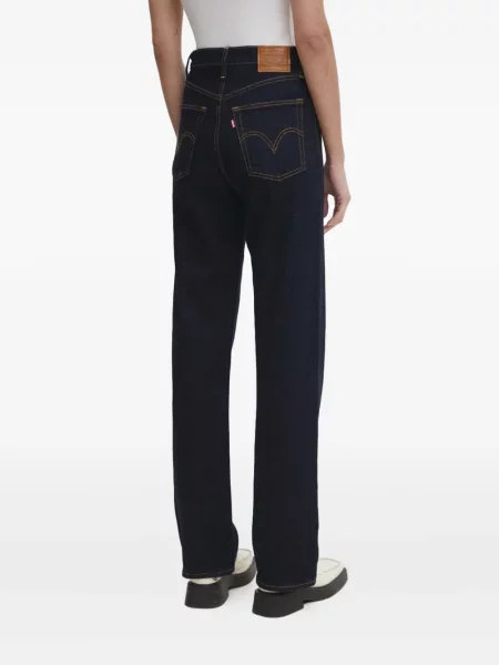 Retro lepršave traperice Levi's® lepršave s izlizanim efektom plava