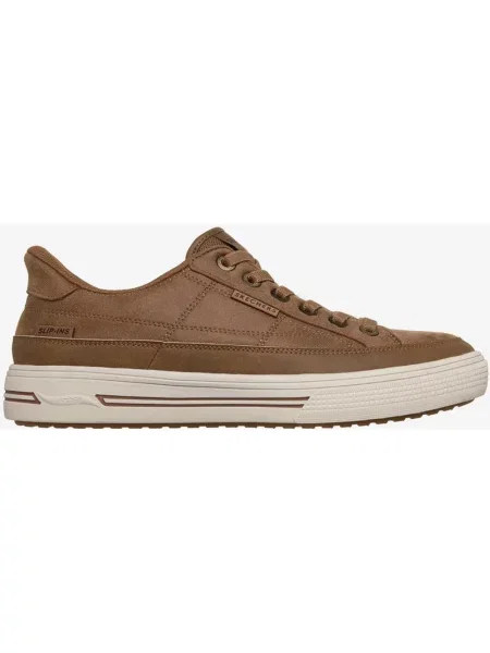 Buty do biegania Skechers Slip-Ins Arch Fit Arcade Join Ya There brązowo 40 beżowe