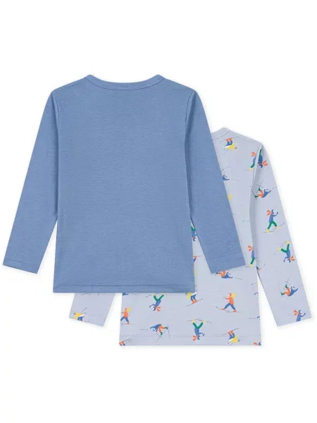 Tricou copii Petit Bateau albastru