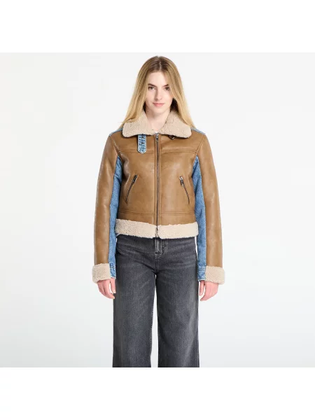 Kurtka Desigual Double Jacket Brown L brązowa