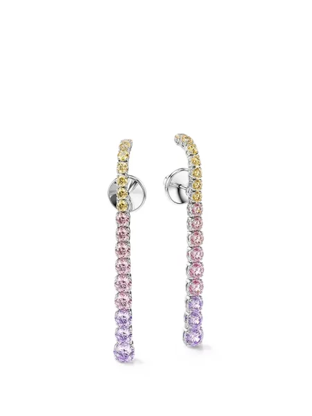 Cercei Swarovski roz
