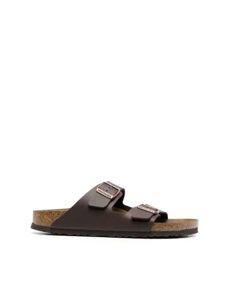 Klapki Birkenstock brązowe