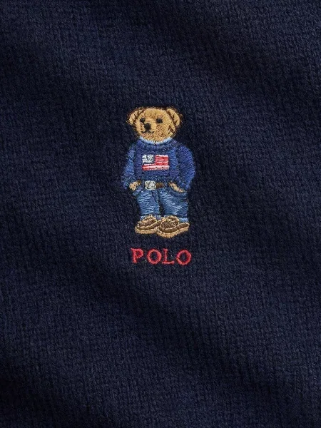 Шапка і шарф з додаванням вовни Polo Ralph Lauren синій