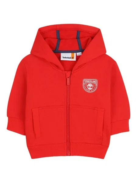 Dětska mikina s kapucí Timberland červená