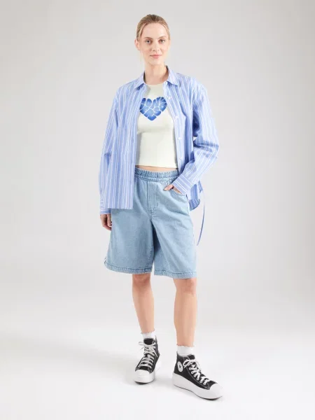 CONVERSE Majica HEART / pastelno rumena modra