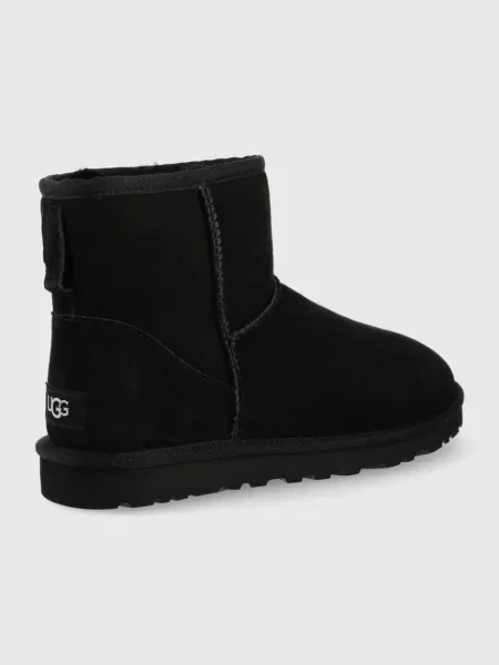 UGG cizme de zăpadă din piele întoarsă Classic Mini negru