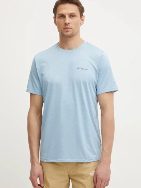 Спортна тениска Columbia Columbia Hike с изчистен дизайн черно