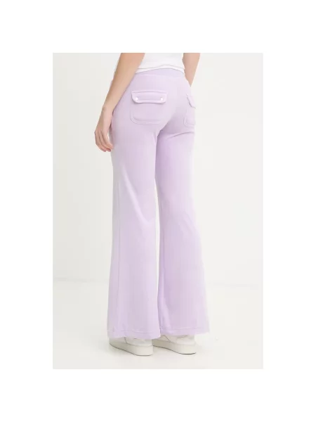 Spodnie dresowe Juicy Couture fioletowe
