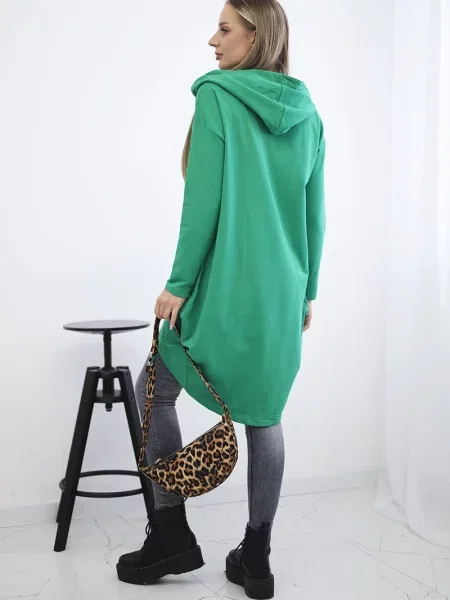 Bluza z kapturem Kesi z kapturem zielona