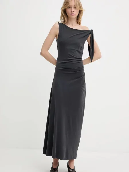 Samsoe Samsoe rochie SASUS maxi mulată negru