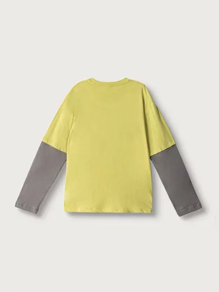 United Colors of Benetton tričko s dlhým rukávom detské zelená