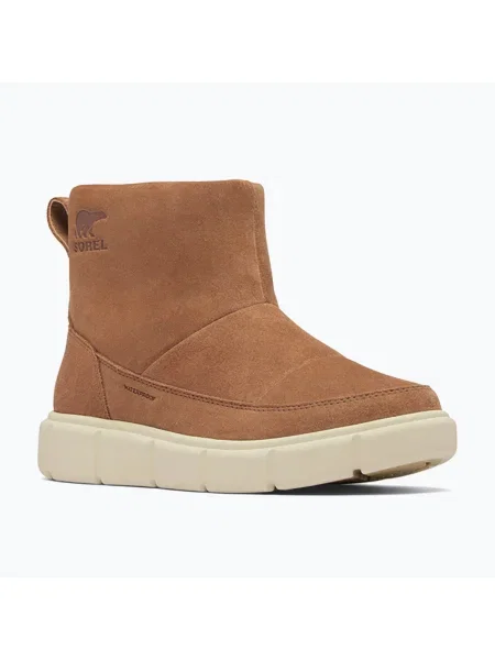 Дамски ботуши за сняг Sorel Explorer III Slip-On WP velvet tan/chalk кафяво