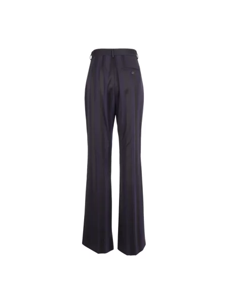 Spodnie Vivienne Westwood w paski z paskiem niebieskie
