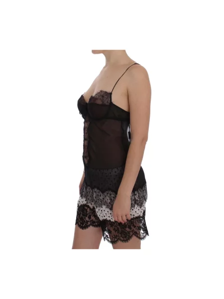 Jedwabny top Dolce And Gabbana czarny