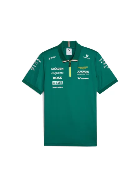 Replika koszulki polo PUMA × ASTON MARTIN ARAMCO TEAM Akcesoria S zielony