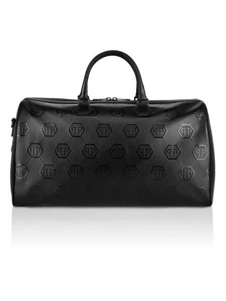 Torba Philipp Plein skórzana czarna