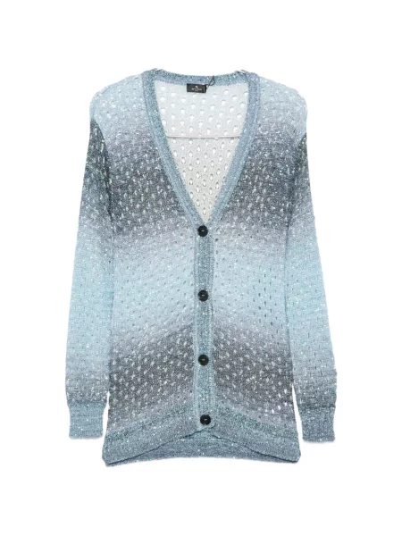 Cardigan Etro cu paiete albastru