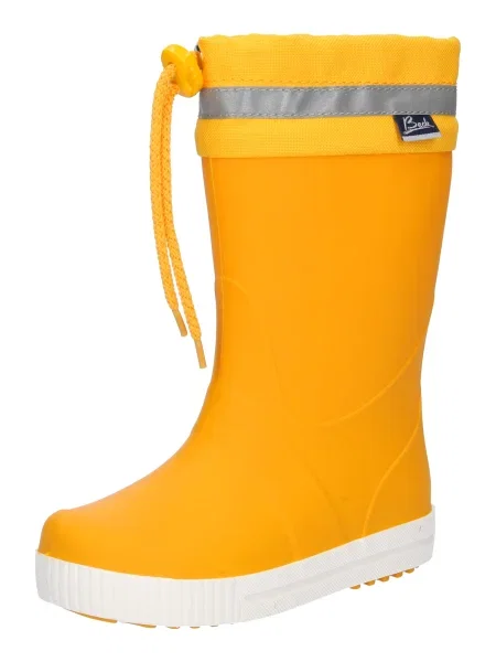 BECK Cizme de cauciuc Wellies galben curry / argintiu gri