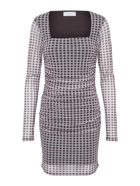 LeGer by Lena Gercke Rochie Loana maro / maro deschis / murdar alb