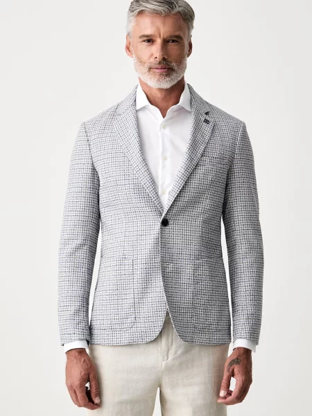 Tommy Hilfiger sacou cu un singur rând de pentru bărbați din albastru