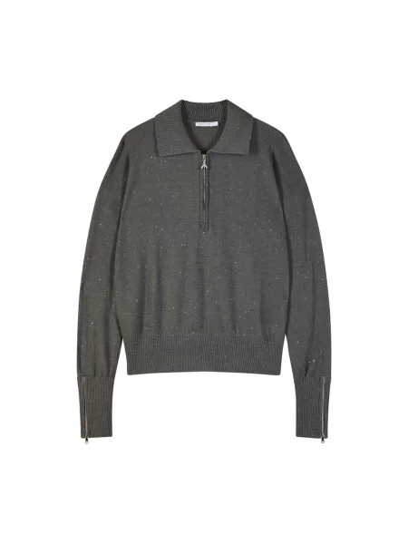 Sweter Patrizia Pepe szary