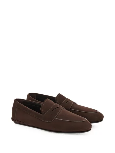 Loafersy Ferragamo hnedá