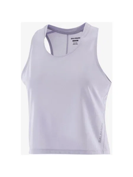 Koszulka Salomon Sense Aero Short tirantes jasny XL fioletowy