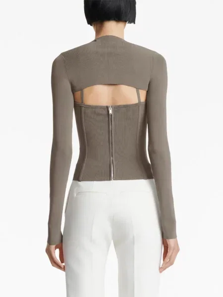 Top Dion Lee sivá