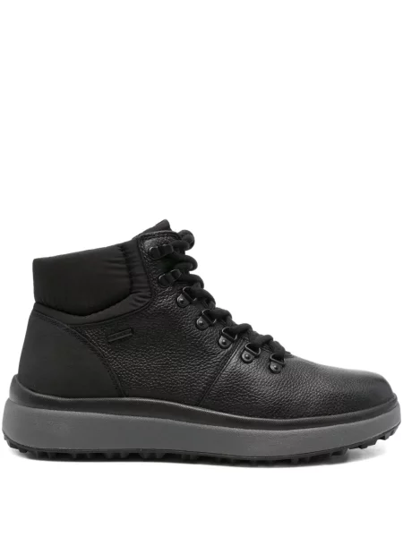 Gulerat botine Geox cu șireturi din dantelă negru
