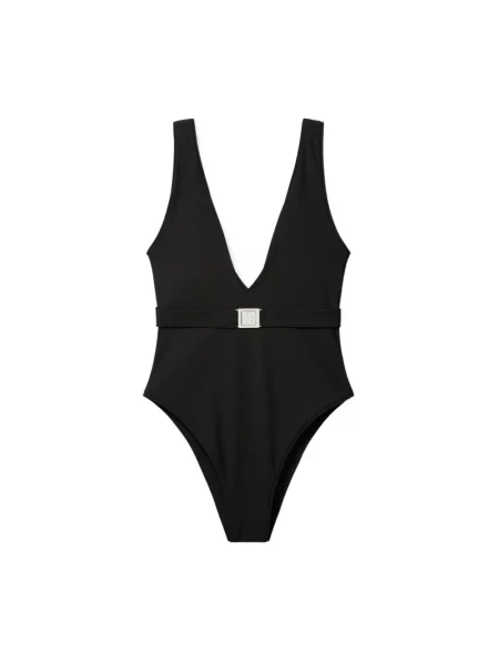 Strój kąpielowy Tory Burch z autografem czarny