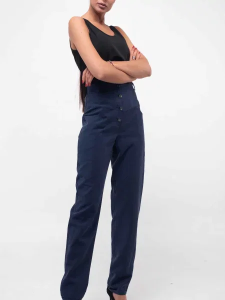 Штани повсякденні RiMari бавовна/поліестер синій