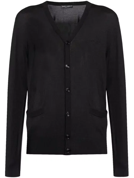 Haftowany kardigan Dolce And Gabbana czarny