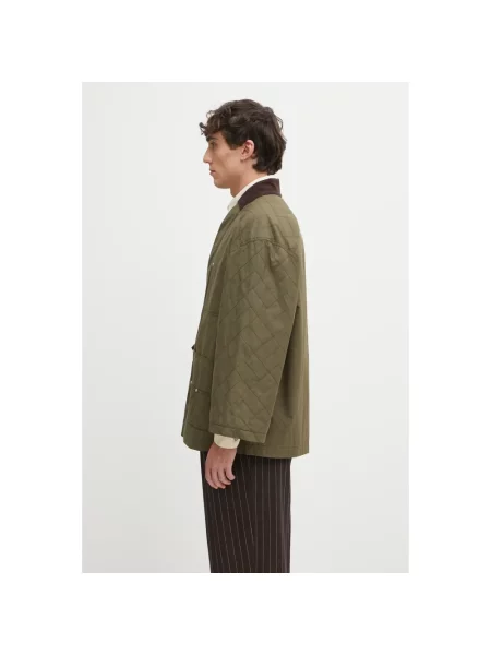 Kenzo kurtka Weave Kimono przejściowa zielony