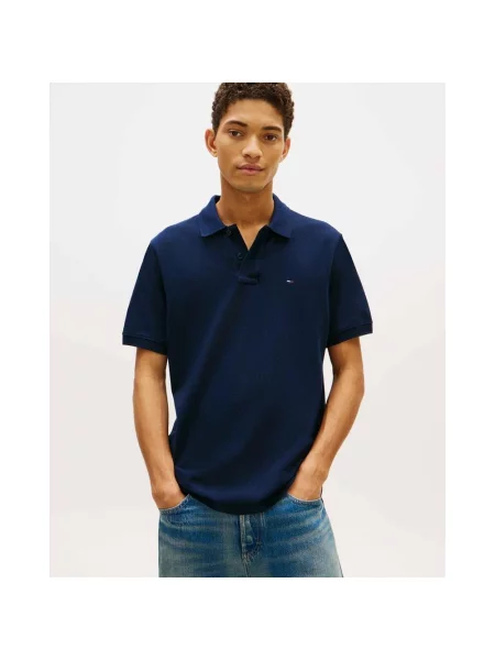 Polo Tommy Jeans Regular Essential granatowy S niebieska