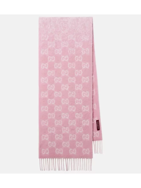 Vuneni šal Gucci ružičasta