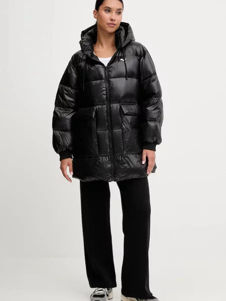 Пухова куртка Puma зимова чорний