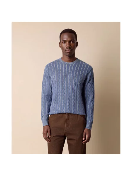Sweter Brooks Brothers wełniany niebieski