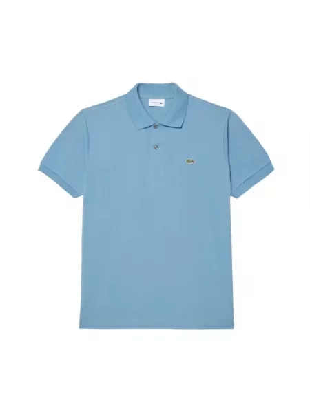 Lacoste koszulka polo Mężczyźni jednolity 4 niebieski