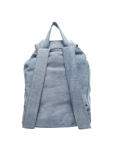 Nahrbtnik Calvin Klein Denim Luna Mini Flap Backpack Svetlo modra